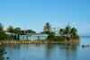 Image of a village near a sea in Fiji